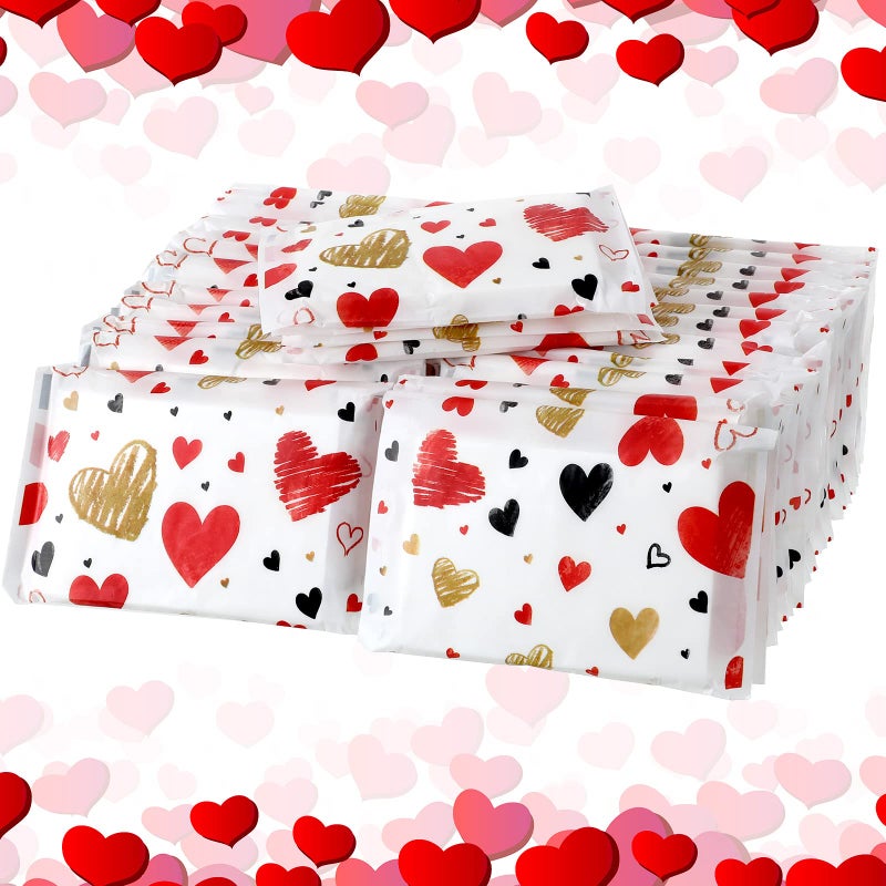 Eaasty 50 Packs Pocket Pack Travel Size Facial Tissues 3 Ply Paper Mini Wedding Tissues for Guests Travel Valentine Wedding Party Favors